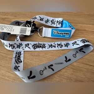Disney Parks Pin Lanyard Oswald The Lucky Rabbit Collectible Detachable Lanyard